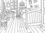 Gogh Slaapkamer Kleurplaten Ausmalen Vangoghmuseum Arles Ehpad Afkomstig Grundschule Tableaux Celebre Adulte Deiner Eigenen Spaß Schilderijen Zapisane sketch template