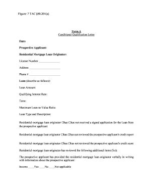 pre qualification letter sample form fill   sign printable