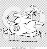 Clip Chubby Outline Running Illustration Cartoon Man Rf Royalty Toonaday sketch template