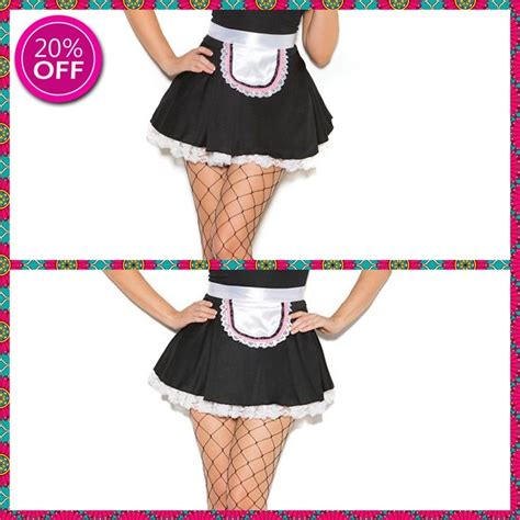 3 Pc Set Sexy French Maid Costume Set Women Halloween Sexy Cosplay