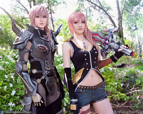 lightning and serah final fantasy 13 cosplays by alysontabbitha on deviantart