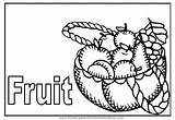 Fruit Coloring Pages Kids sketch template