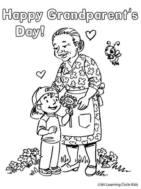 grandparents day printable coloring pages  getcoloringscom