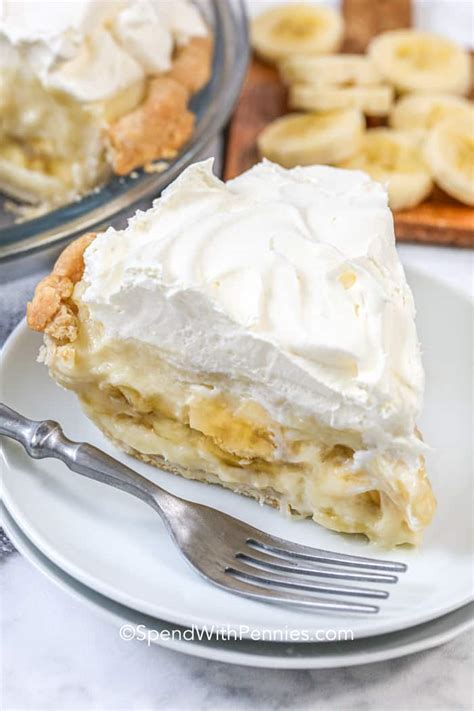 banana cream pie {from scratch } spend with pennies