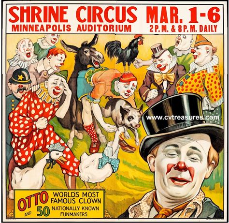 original vintage  sheet circus poster etsy