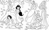 Princesas Figuras Amizade Diferenças Carinho Muitas Questões Outras sketch template