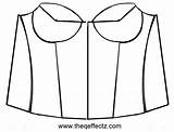 Bustier Theqeffectz sketch template