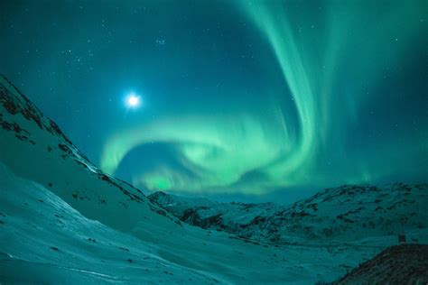 aurora borealis  stock photo