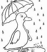Rainy Coloring Pages Getcolorings Color Kids sketch template