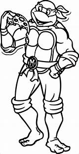 Ninja Coloring Teenage Turtle Pages Turtles Mutant Kids sketch template