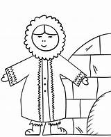 Eskimo Coloring Pages Printable Winter Topcoloringpages Worksheet Children sketch template