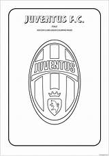 Juventus Pages Coloring Logos Color sketch template
