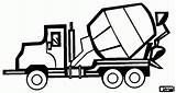 Pages Coloring Truck Construction Mixer Trucks Equipment Colouring Drawing Clipart Choose Board Vehicles sketch template