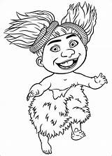 Croods Pages Coloring Fun Kids sketch template