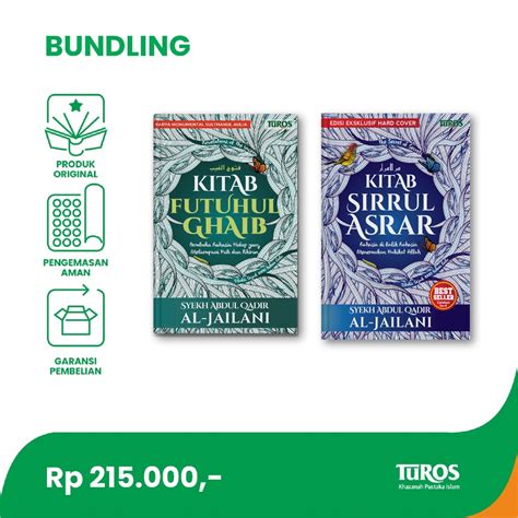 Jual Paket Bundling Kitab Sirrul Asrar Dan Kitab Futuhul Ghaib Syekh