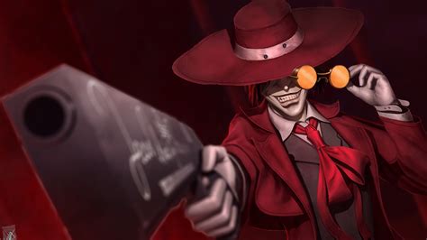 Wallpaper Vampire Gun Glasses Hat Anime Art Picture