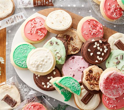 cheryls  piece holiday frosted cookie assortment qvccom