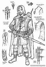 Aragorn Pages Coloring Template sketch template