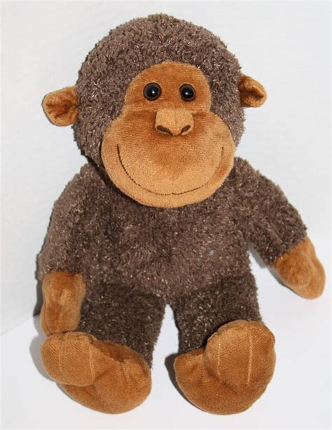 dee  dee plush brown tan monkey soft stuffed animal toy  toys