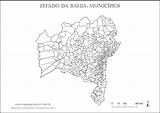 Bahia Mapas Municípios Municipios Contorno Colorir Outros Usar Molde Trabalhos sketch template