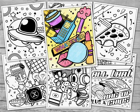 printable  coloring pages  aesthetic  love   etsy