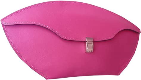 hot pink leather clutch bag lily amazoncouk shoes bags