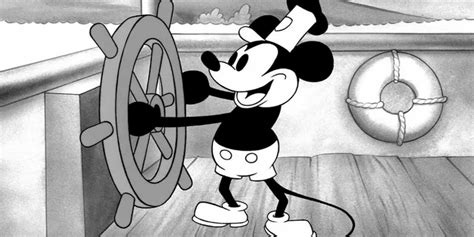 mickey mouse enters  public domain remarkable