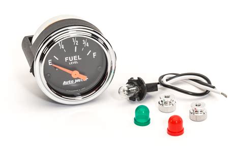 auto meter    diameter electrical fuel gauge  ohms empty   ohms full