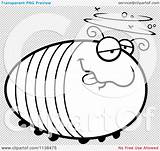 Drunk Coloring Outlined Grub Chubby Clipart Cartoon Vector Cory Thoman sketch template