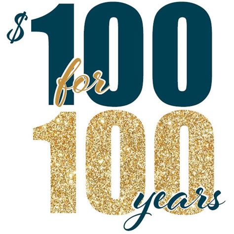 years  years celebration centennial anniversary logo