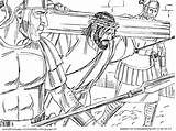 Testament Crucifixion sketch template