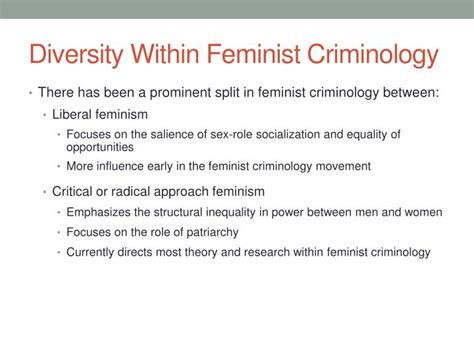 Ppt Feminist Theories Gender Power And Crime