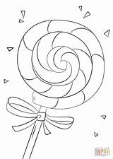 Lollipop Coloring Pages Printable Drawing Lollipops Kids Christmas Candy Template Swirl Sheets Getdrawings Choose Board Categories Templates sketch template