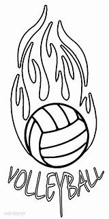 Volleyball Coloring Pages Kids Printable Print Cool2bkids Sports Color Sheets Girls Template Easy Drawing Book Choose Board sketch template