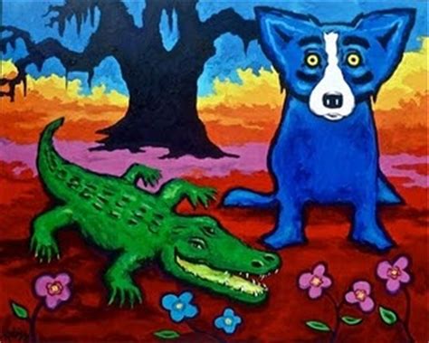 musings   artists wife blue dog art blue dog blue dog painting