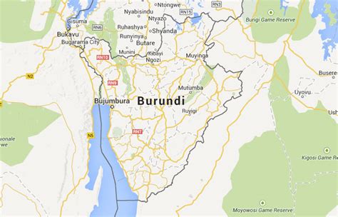 ﻿mapa De Burundi﻿ Donde Está Queda País Encuentra