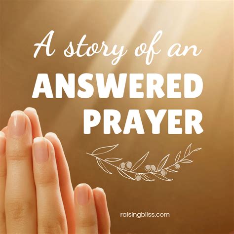 story   answered prayer raising bliss enjoying motherhood