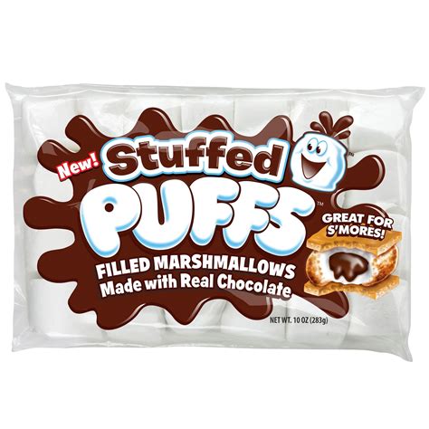 stuffed puffs chocolate filled vanilla marshmallows  oz bag walmartcom