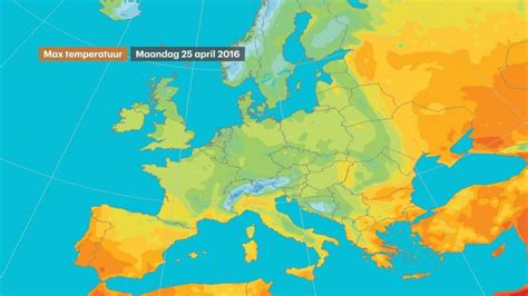temperatuur kaart europa kaart