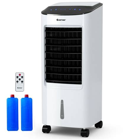 costway evaporative portable air cooler fan humidifier  filter remote control walmart