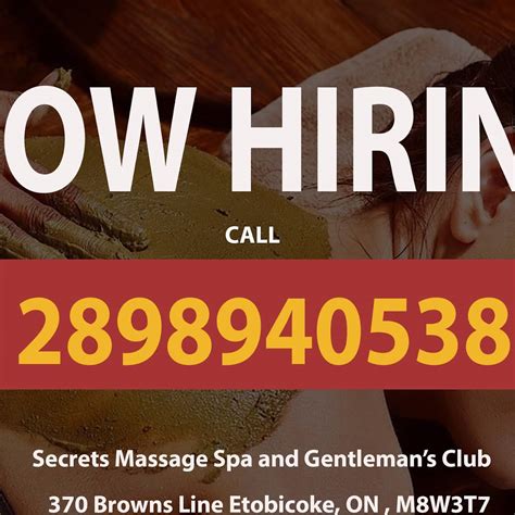 secrets massage spa  gentlemans club massage spa  etobicoke