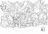 Pokemon Coloring Pages Print Beast Boys sketch template