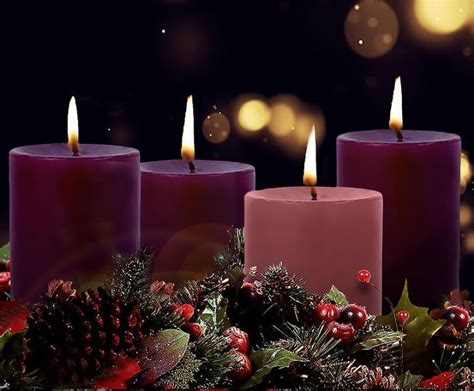 advent candles  start  season  la divina pastora rc church