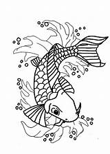 Coloring Pages Koi Fish Japanese Nishikigoi Getcolorings Getdrawings Popular Colorings sketch template
