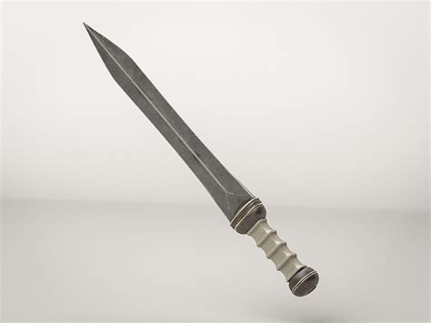 roman gladius ancient sword weapon  model cgtrader