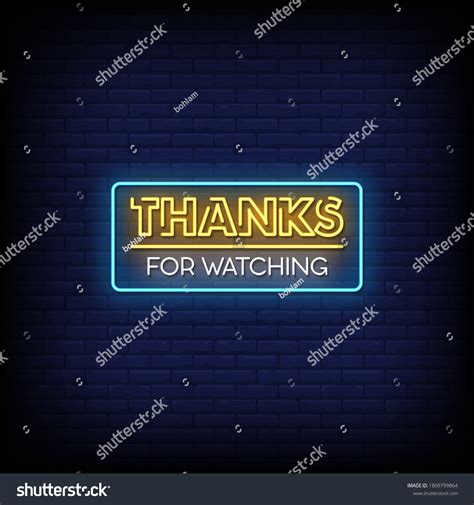 watching neon signs style text stock vector royalty