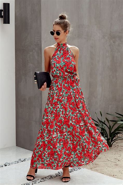 Wrap Front Maxi Dress With Off The Shoulder And Halter In