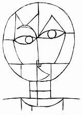 Klee Mondrian Minimat Projets Maternelle Cours Senecio Croquis sketch template