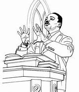 Coloring Jr Martin King Luther Pages sketch template