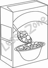 Cereal Box Drawing Sketch Getdrawings Clipart Webstockreview sketch template